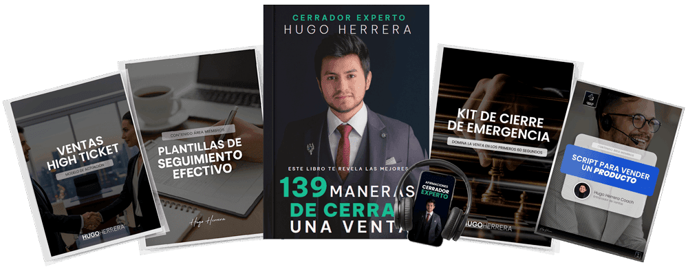 Paquete completo del libro Cerrador Experto y sus bonos